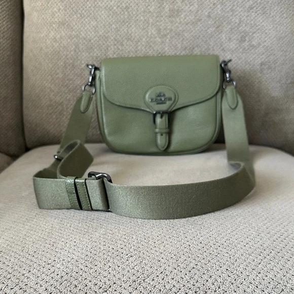 Coach Olive Leather Crossbody Bag - Picture 5 of 6